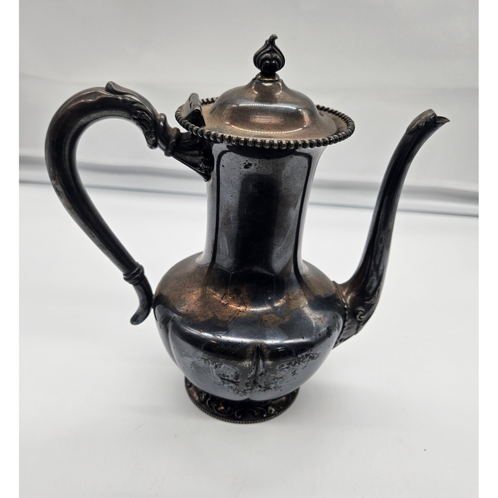 Hartford Sterling Co Quadruple Plated Silver Antique Teapot 11000 Victorian